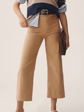 Anthropologie Maeve Colette Cropped Magic Fabric in True Camel size 28